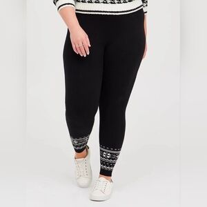 Torrid Size 3 Fair Isle Sweater Leggings